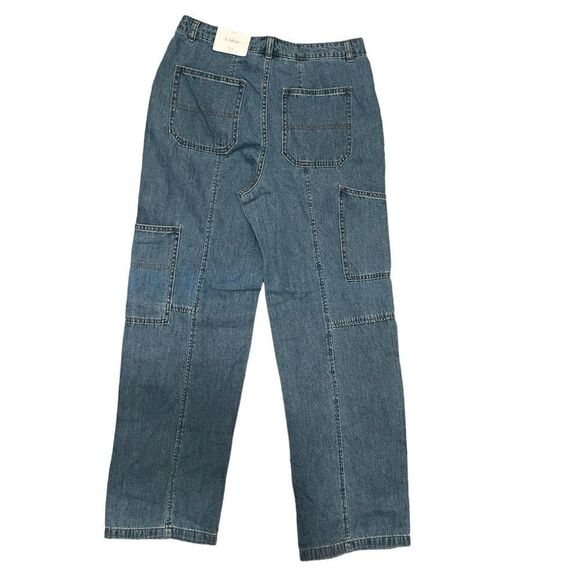 Cargo Patchwork Straight Pant - with Reese Blutstein Blue Denim 8 - Picture 6 of 6